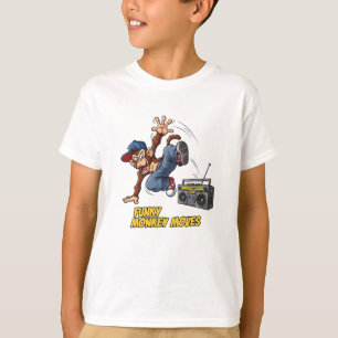 ブレイキン・モンキー ヒップホップダンス Tシャツ