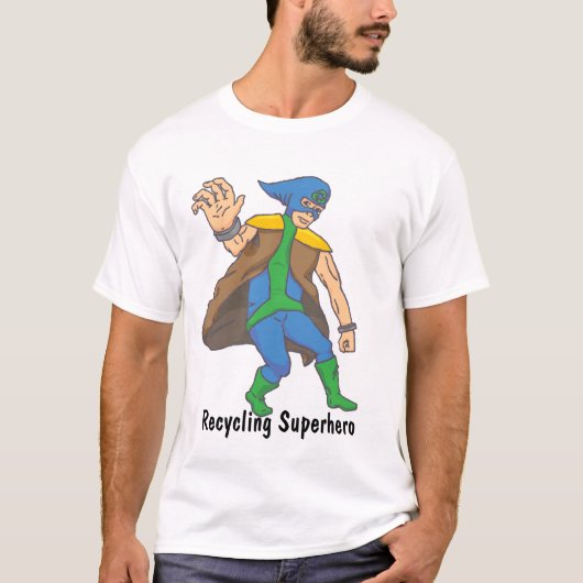 ブレイクのリサイクルのSupereroのティー Tシャツ (正面)