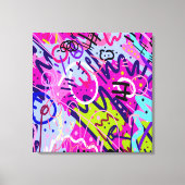 ブレイクアウトスター：抽象芸術アート キャンバスプリント (正面)