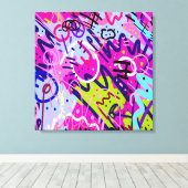 ブレイクアウトスター：抽象芸術アート キャンバスプリント (インサイチュ (ウッドフロア))