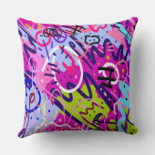 ブレイクアウトスター:抽象芸術アート クッション (裏面)