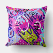 ブレイクアウトスター:抽象芸術アート クッション (正面)