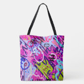 ブレイクアウトスター：抽象芸術アート トートバッグ (裏面)