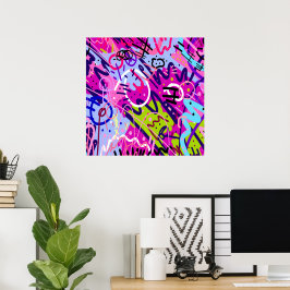 ブレイクアウトスター：抽象芸術アート ポスター