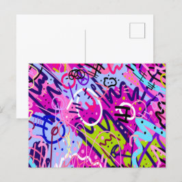 ブレイクアウトスター：抽象芸術アート ポストカード