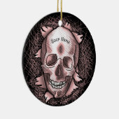 ブレイクアウトレッドスカル セラミックオーナメント (右)