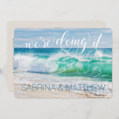 ブレイクウェーブの目的我々はそれを行ってい結婚る 招待状 (正面/裏面)