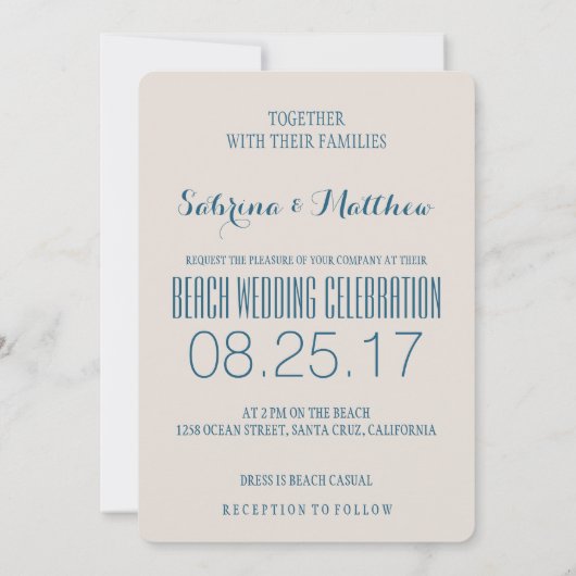 ブレイクウェーブの目的我々はそれを行ってい結婚る 招待状 (裏面)