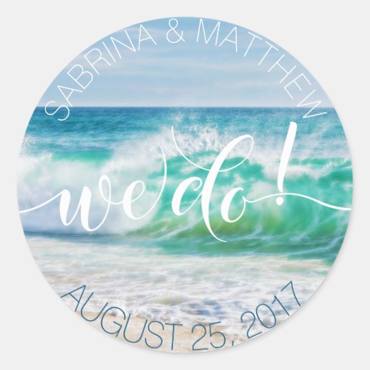 ブレイクウェーブトロピカルビーチWe do ラウンドシール (正面)