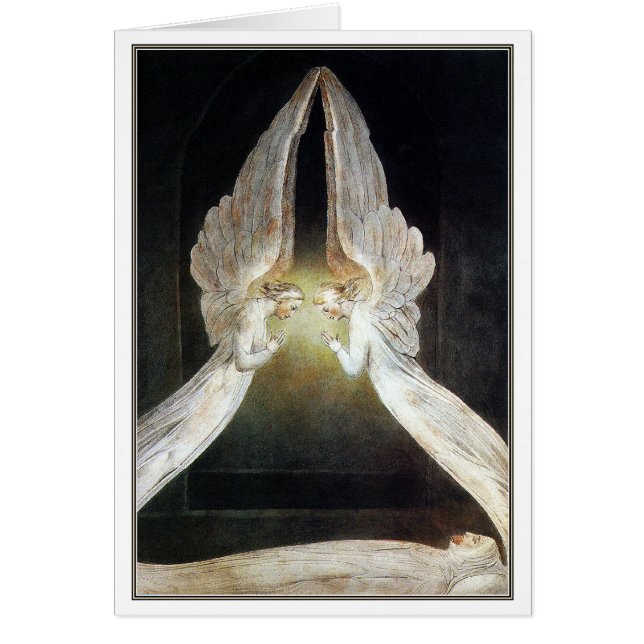 ブレイクカード/招待状：天使に守られたキリスト (正面)