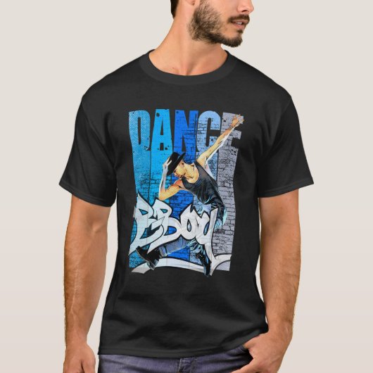 ブレイククール踊りBボーイダンスブレイクダンスヒップホップ Tシャツ (正面)