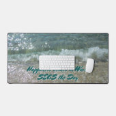 ブレイクサーフコーストビーチ写真 デスクマット (キーボード&マウス)