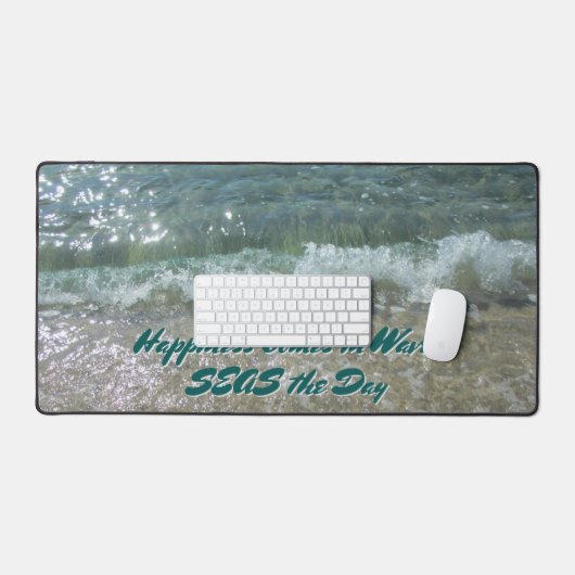 ブレイクサーフコーストビーチ写真 デスクマット (キーボード&マウス)