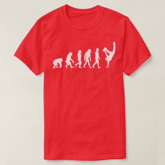 ブレイクダンサーのおもしろい踊りギフトの進化 Tシャツ (デザイン正面)