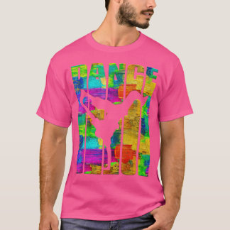 ブレイクダンシングシャツおもしろいグラフィティアートブレイクダンスお尻 Tシャツ