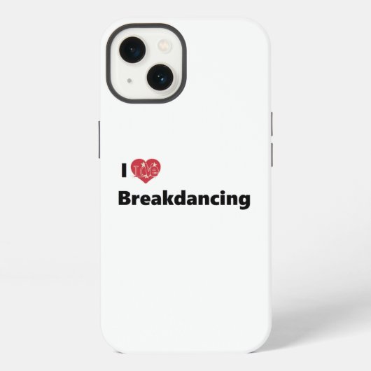ブレイクダンスが大好き iPhoneケース (裏面)