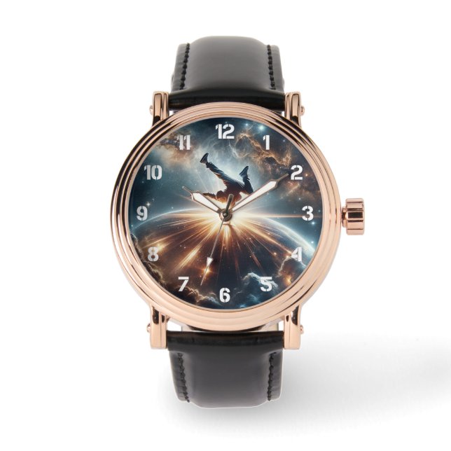 ブレイクダンスが宇宙に出会う 腕時計 (正面)