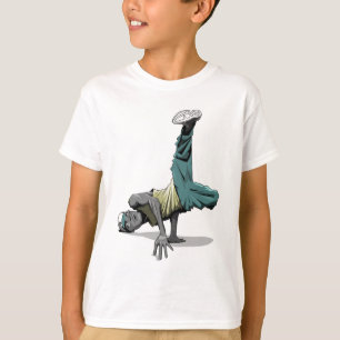 ブレイクダンスの姿勢1の子供 Tシャツ