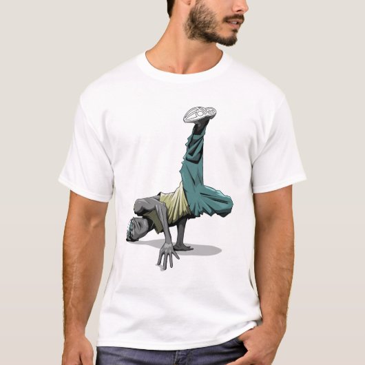 ブレイクダンスの姿勢1 Tシャツ (正面)