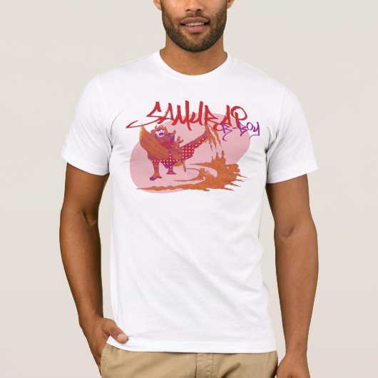 ブレイクダンスの武士 Tシャツ (正面)