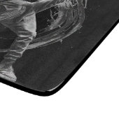 ブレイクダンスアーバンスタイルモノクロモーションアート カッティングボード (角)