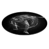 ブレイクダンスアーバンスタイルモノクロモーションアート カッティングボード (角)