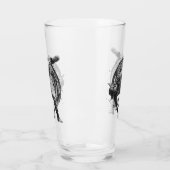 ブレイクダンスアーバンスタイルモノクロモーションアート タンブラーグラス (左)