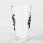 ブレイクダンスアーバンスタイルモノクロモーションアート タンブラーグラス (右)