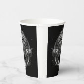 ブレイクダンスアーバンスタイルモノクロモーションアート 紙コップ (右)