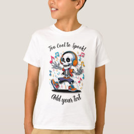 ブレイクダンススケルトン – キッズハロウィンTシャツ Tシャツ