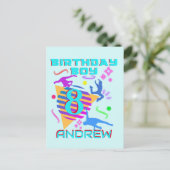 ブレイクダンスヒップホップダンス誕生日ボーイマッチング ポストカード (スタンド正面)