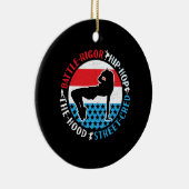 ブレイクダンスブレイクダンスヒップホップダンサーガール セラミックオーナメント (右)