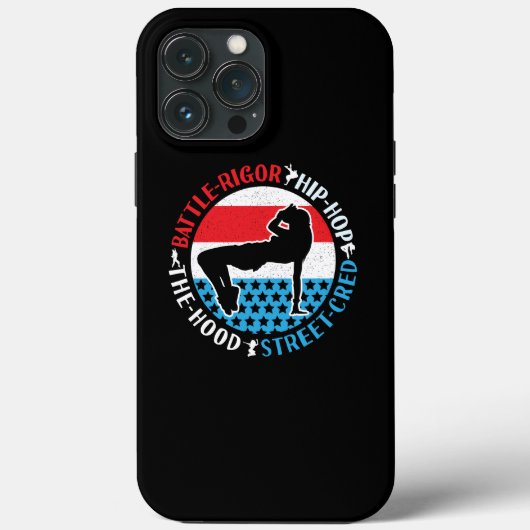 ブレイクダンスブレイクダンスヒップホップダンサーガール Case-Mate iPhoneケース (裏面)