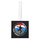 ブレイクダンスブレイクダンスヒップホップボーイ キューブオーナメント (正面)