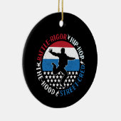 ブレイクダンスブレイクダンスヒップホップボーイ セラミックオーナメント (右)