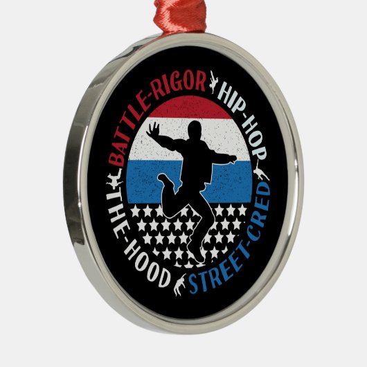 ブレイクダンスブレイクダンスヒップホップボーイ メタルオーナメント (右)