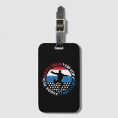 ブレイクダンスブレイクダンスヒップホップボーイ ラゲッジタグ (正面縦)