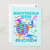 ブレイクダンス ヒップホップ ダンス 誕生日 男の子 お揃い ポストカード (正面/裏面)