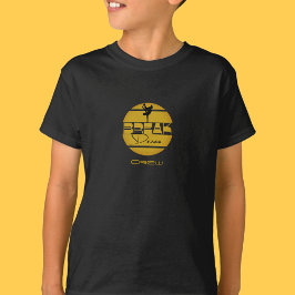 ブレイクダンス ブラック イエロー Tシャツ
