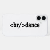 ブレイクダンス HTML Code iPhoneケース (裏面横)