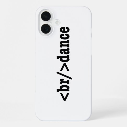 ブレイクダンス HTML Code iPhoneケース (裏面)