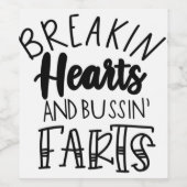 ブレイクハート1stバレンタイン254. ワインラベル (シングルラベル)