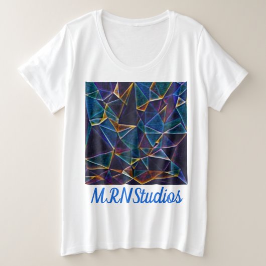 ブレイクバブルとサイズTシャツ プラスサイズTシャツ (デザイン正面)