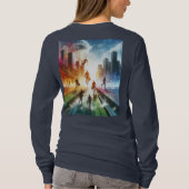 ブレイクバリアウィメンズデイ長袖 Tシャツ (裏面)