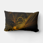 ブレイクポイント抽象芸術アートランバーピロー ランバークッション (裏面)