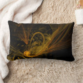 ブレイクポイント抽象芸術アートランバーピロー ランバークッション (ブランケット)