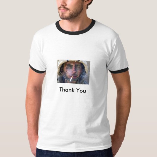 ブレイクミラーUSMCは感謝していしています Tシャツ (正面)