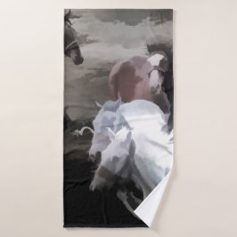 ブレイク遠くに – 野生の馬 バスタオルセット