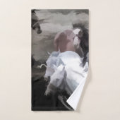 ブレイク遠くに – 野生の馬 バスタオルセット (ハンドタオル)