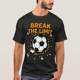 ブレイク リミッツ サッカー ボール ファイア ゴール Tシャツ - スポーツ